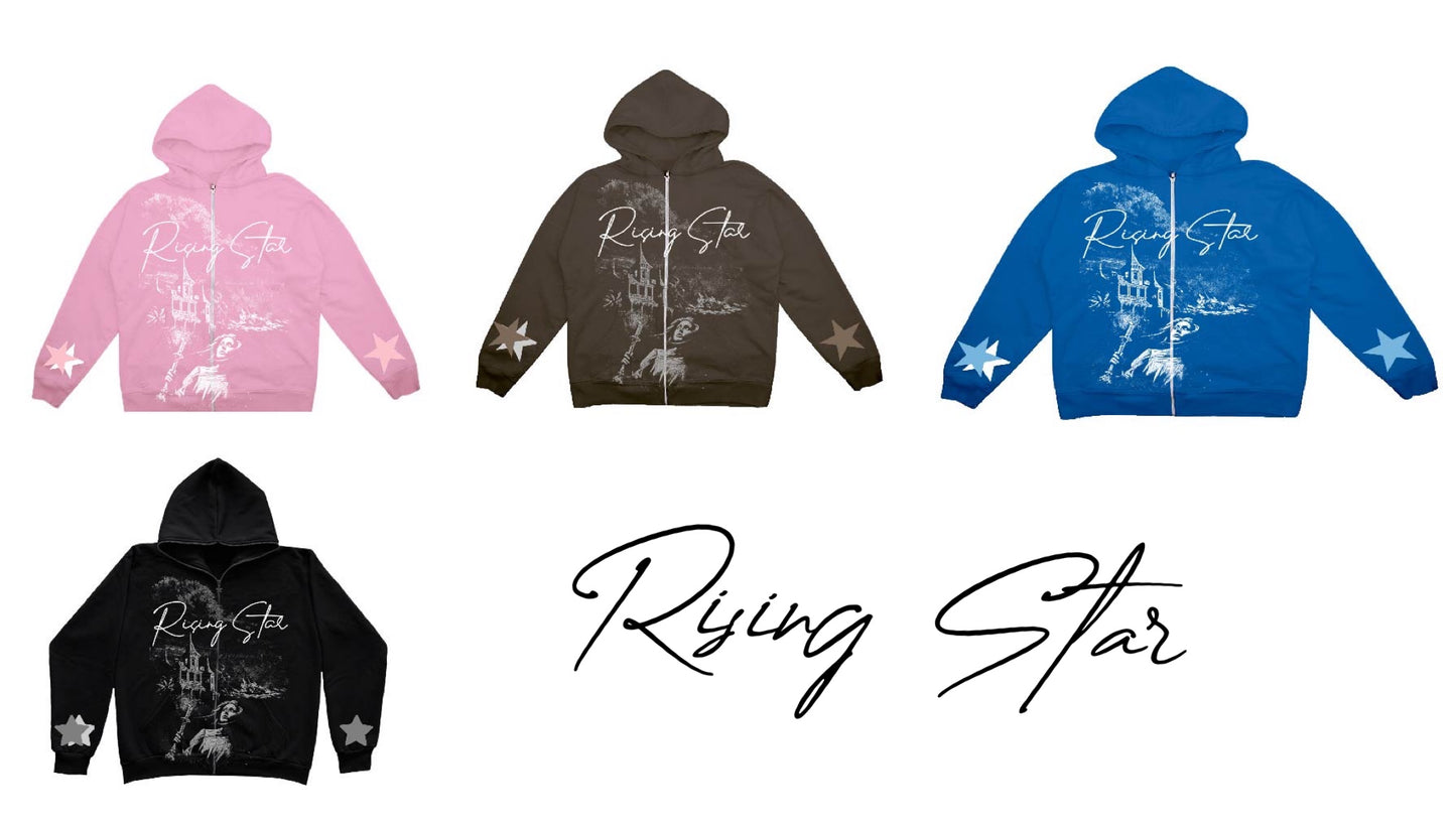 Rising Star Pink Zip-Up "Pink Star Diamond"