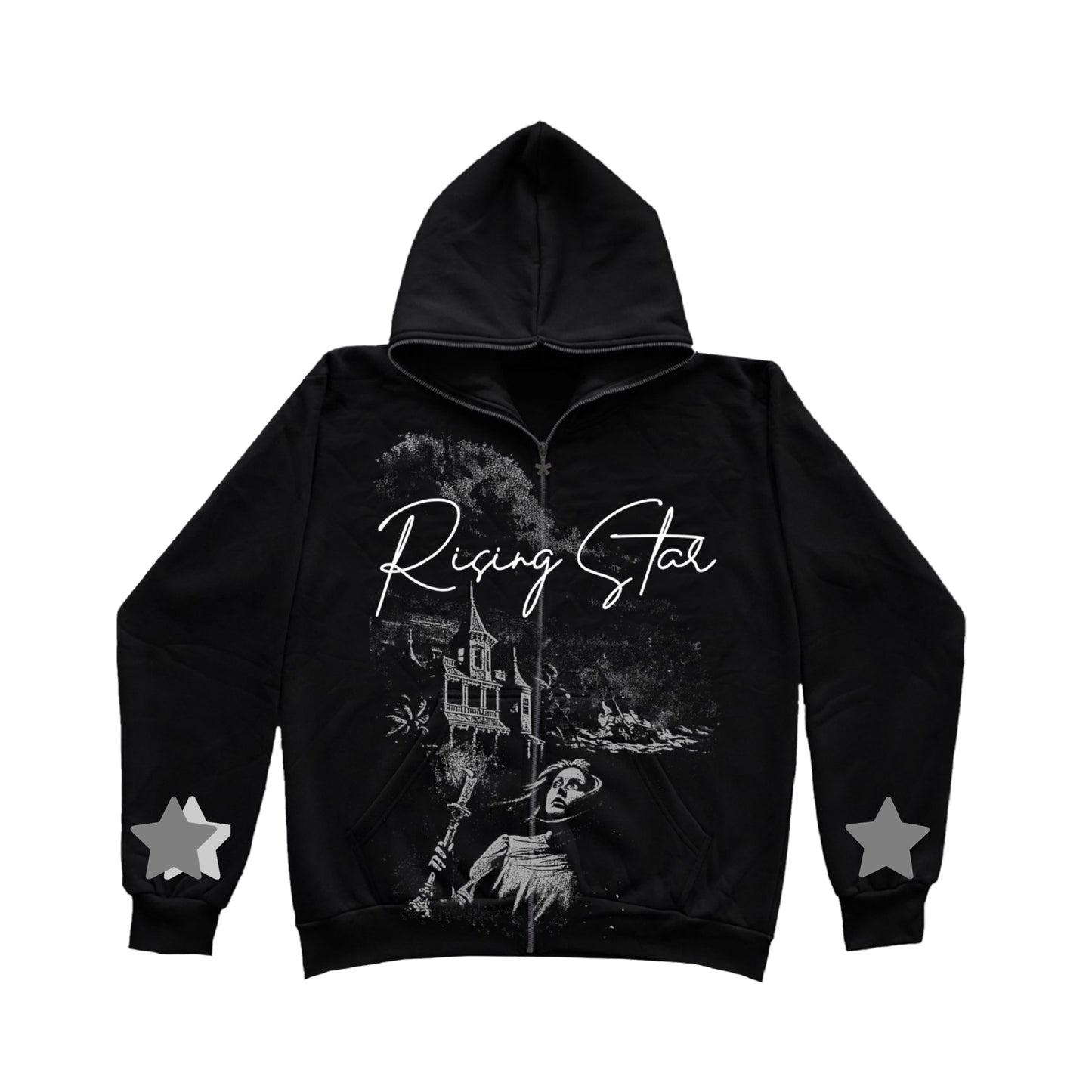 Rising Star Black Zip-Up "The Black Star"