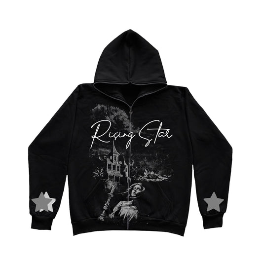 Rising Star Black Zip-Up "The Black Star"
