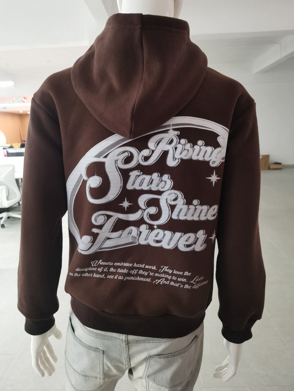 Rising Star Brown Zip-Up "The Pistol Star"