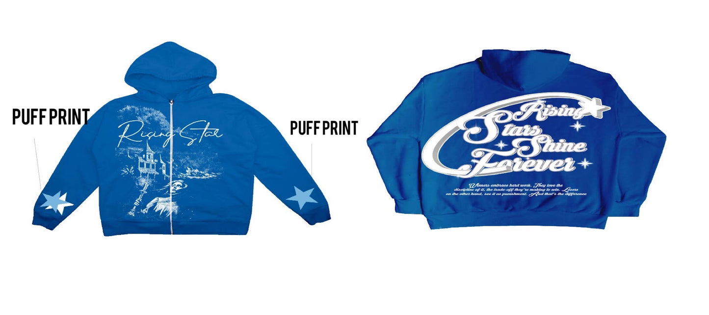 Rising Star Blue Zip-Up "Rigel"